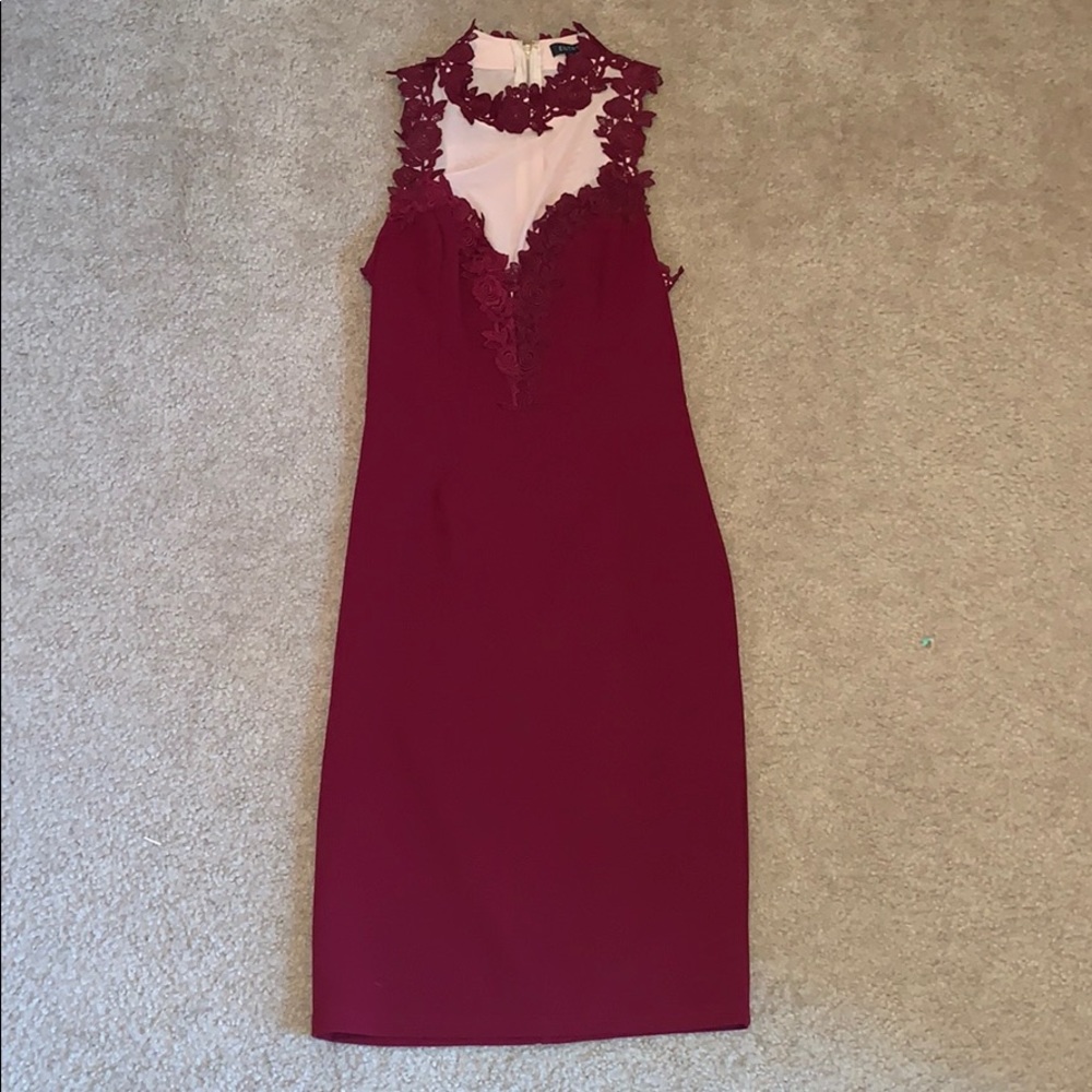 Maroon formal dress